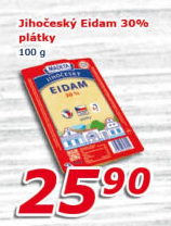 Sýr Eidam Jihočeský 30% Madeta