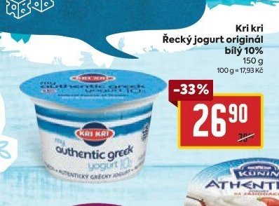 Kri kri Řecký jogurt originál bílý 10%