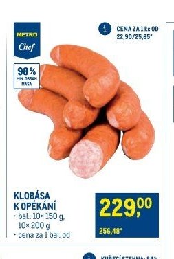 KLOBÁSA K OPÉKÁNÍ