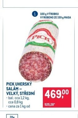 PICK UHERSKÝ SALÁM – VELKÝ, STŘEDNÍ
