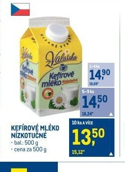 KEFÍROVÉ MLÉKO NÍZKOTUČNÉ