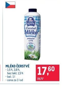MLÉKO ČERSTVÉ