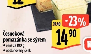 Česneková pomazánka se sýrem