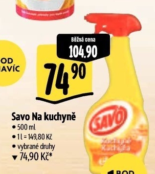 Čistič kuchyně ve spreji Savo