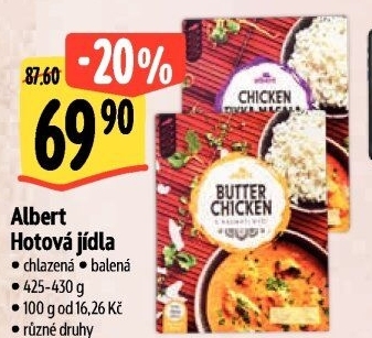 Hotová jídla chlazená Albert