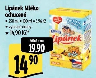 Nápoj mléko ochucené Lipánek Madeta