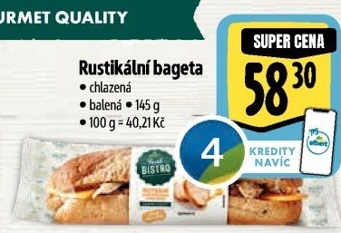 Obložená bageta Albert Fresh Bistro