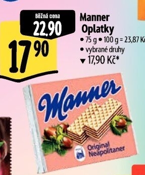 Oplatky Manner