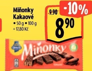 Oplatky Miňonky Opavia