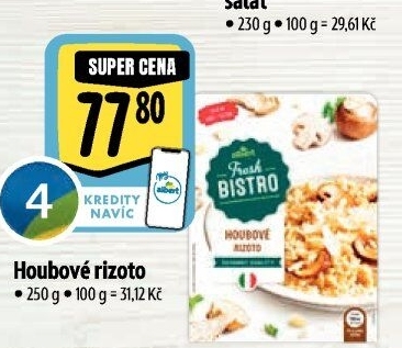 Rizoto houbové Albert Fresh Bistro