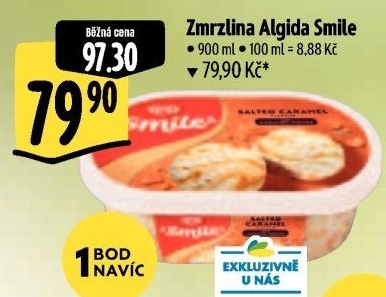 Zmrzlina ve vaničce Smile Algida