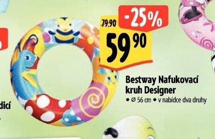 Bestway Nafukovací kruh Designer