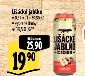 Cider Lišácké jablko Heineken