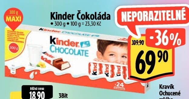 Čokoládky Kinder