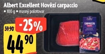 Hovězí carpaccio Albert Excellent
