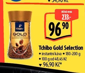 Instantní káva Tchibo Gold Selection