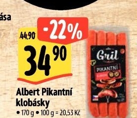 Klobása pikantní Albert Gril