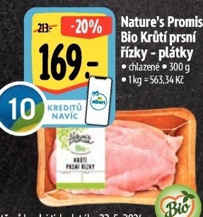 Krůtí prsní řízky bio Nature'