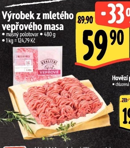 Maso mleté vepřové Albert