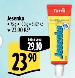 Mléko kondenzované Jesenka Tatra