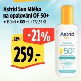 Mléko na opalování OF 50 + Astrid Sun