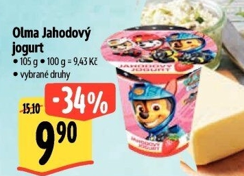 Ochucený jogurt Olma
