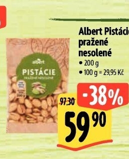 Pražené pistácie Albert
