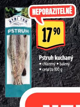 Pstruh kuchaný Albert