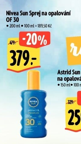 Sprej na opalování OF 30 Sun Nivea
