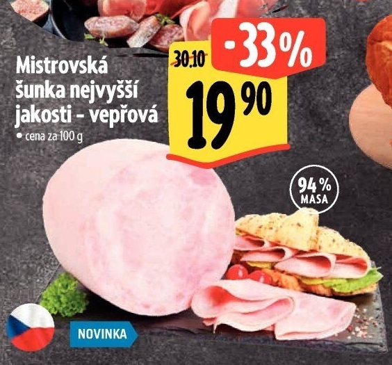 Šunka vepřová Mistrovská nejvyšší jakosti