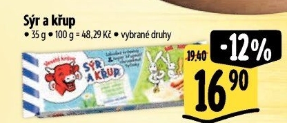 Sýr a křup Veselá kráva