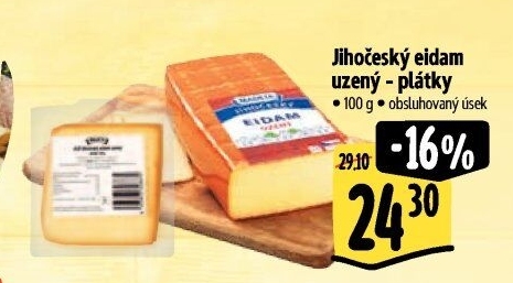 Sýr Eidam uzený Jihočeský Madeta