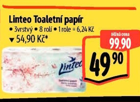 Toaletní papír 3vrstvý Linteo