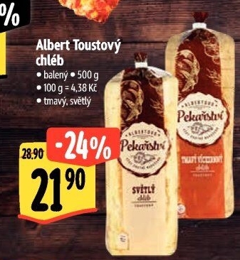Toustový chléb Albert