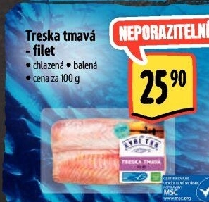 Treska tmavá filety Albert