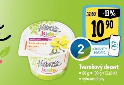 Tvarohový dezert Kids Nature'