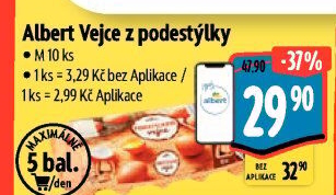 Vejce z podestýlky M Albert