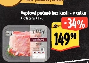 Vepřová pečeně bez kosti Albert