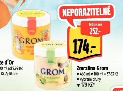 Zmrzlina v kelímku Grom