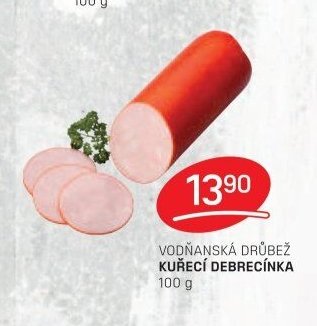 VODŇANSKÁ DRŮBEŽ KUŘECÍ DEBRECÍNKA 100 g