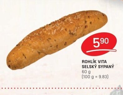 Rohlík Vita selský sypaný