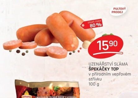 Uzenářství Sláma špekáčky TOP