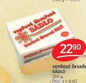 VEPŘOVÉ ŠKVAŘENÉ SÁDLO