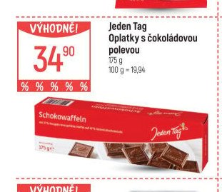 Jeden Tag Oplatky s čokoládovou polevou