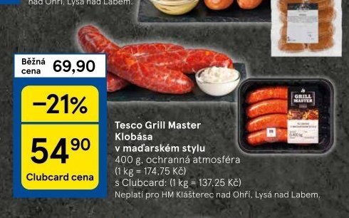 Tesco Grill Master Klobása v maďarském stylu