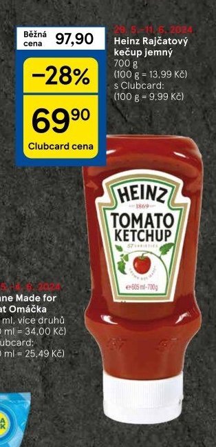 Heinz Rajčatový kečup jemný