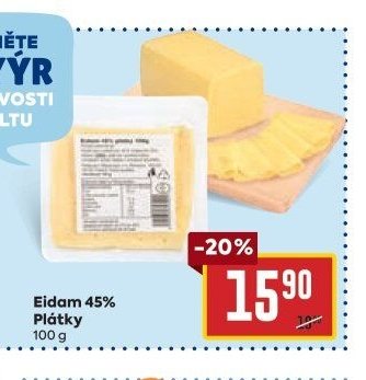 Eidam 45% Plátky