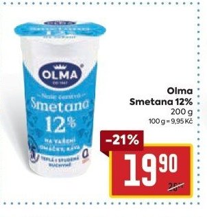 Olma Smetana 12% 200 g