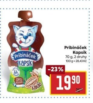 Pribináček Kapsík 70 g, 2 druhy