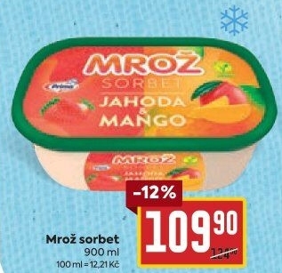 Zmrzlina ve vaničce Sorbet Mrož Prima